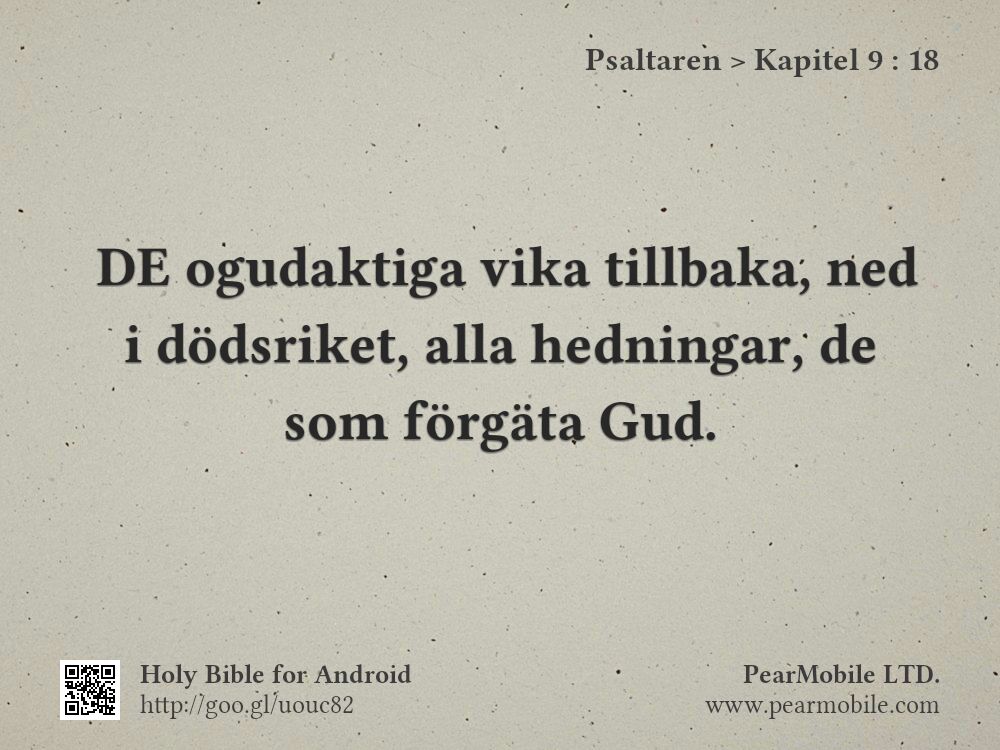 Psaltaren, Kapitel 9:18
